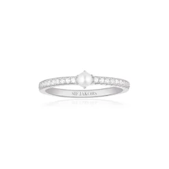Sif Jakobs Jewellery Sif Jakobs Ellera Perla Uno ring SJ-R12284-CZ-SS| Ringe|Sølvsmykker