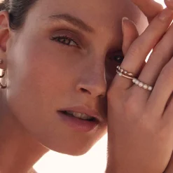 Sif Jakobs Jewellery Sif Jakobs Ellera Perla Uno ring SJ-R12284-CZ-SG| Ringe|Forgyldte Sølvsmykker