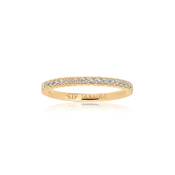 Sif Jakobs Jewellery Sif Jakobs Ellera ring SJ-R2869-CZ(YG)| Forgyldte Sølvsmykker|Ringe