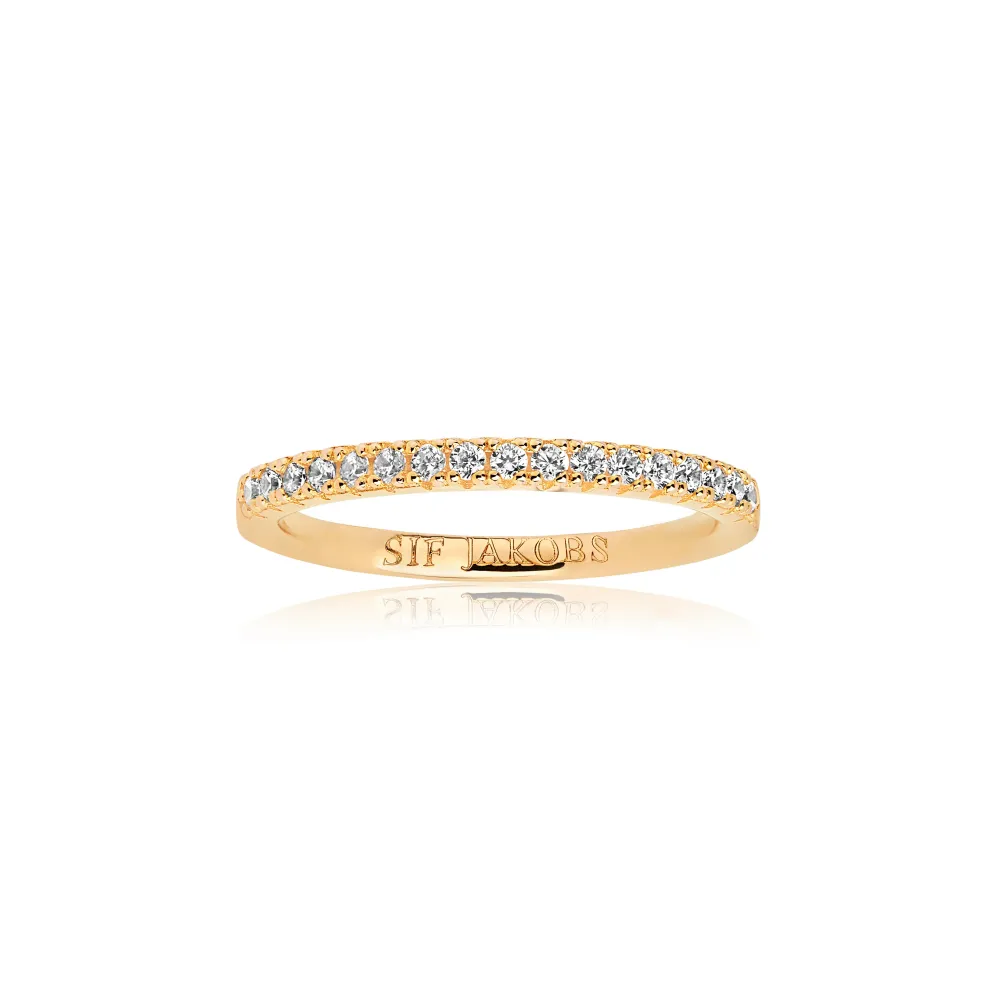 Sif Jakobs Jewellery Sif Jakobs Ellera ring SJ-R2869-CZ(YG)| Forgyldte Sølvsmykker|Ringe