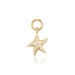 Sif Jakobs Jewellery Sif Jakobs Ellera Stella Marina charm SJ-CH2384-CZ-YG| Forgyldte Sølvsmykker|Øreringe