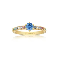 Sif Jakobs Jewellery Sif Jakobs Ellera Uno Grande ring SJ-R42282-XCZ-YG| Ringe|Forgyldte Sølvsmykker