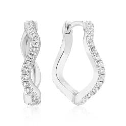Sif Jakobs Jewellery Sif Jakobs Ellera Waves Grande øreringe SJ-E3869-CZ| Sølvsmykker|Øreringe