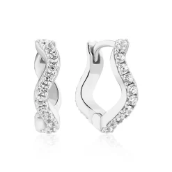 Sif Jakobs Jewellery Sif Jakobs Ellera Waves Medio øreringe SJ-E3859-CZ| Sølvsmykker|Øreringe