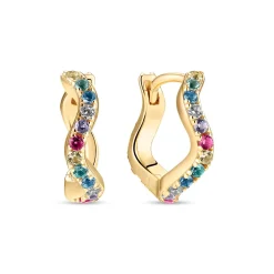 Sif Jakobs Jewellery Sif Jakobs Ellera Waves Medio øreringe SJ-E3859-XCZ-YG| Forgyldte Sølvsmykker|Øreringe