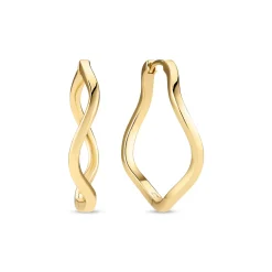 Sif Jakobs Jewellery Sif Jakobs Ellera Waves Pianura X-Grande øreringe SJ-E3879-YG| Forgyldte Sølvsmykker|Øreringe