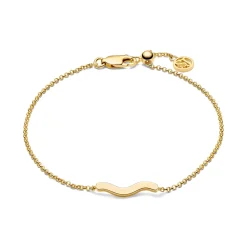 Sif Jakobs Jewellery Sif Jakobs Ellera Waves Pianura armbånd SJ-B3859-YG| Forgyldte Sølvsmykker|Armbånd