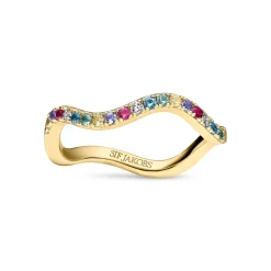 Sif Jakobs Jewellery Sif Jakobs Ellera Waves ring SJ-R3869-XCZ-YG| Forgyldte Sølvsmykker|Ringe