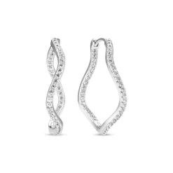Sif Jakobs Jewellery Sif Jakobs Ellera Waves X-Grande øreringe SJ-E3879-CZ| Sølvsmykker|Øreringe