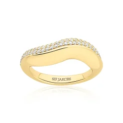 Sif Jakobs Jewellery Sif Jakobs Glorenza ring SJ-R2483-CZ-YG| Forgyldte Sølvsmykker|Ringe