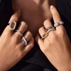 Sif Jakobs Jewellery Sif Jakobs Glorenza ring SJ-R2483-CZ-YG| Forgyldte Sølvsmykker|Ringe