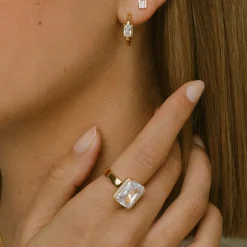Sif Jakobs Jewellery Sif Jakobs Roccanova Altro Grande ring SJ-R42267-CZ-YG| Ringe|Forgyldte Sølvsmykker