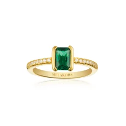 Sif Jakobs Jewellery Sif Jakobs Roccanova Piccolo ring SJ-R42266-GCZ-YG| Ringe|Forgyldte Sølvsmykker