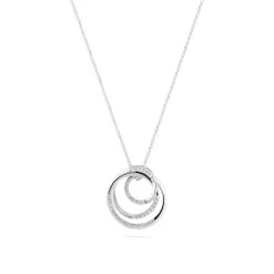 Sif Jakobs Jewellery Sif Jakobs Spirale halskæde SJ-N2590-CZ| Sølvsmykker|Halskæder