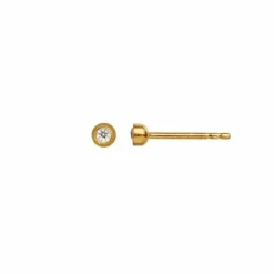 STINE A Jewelry Big Dot ørering 1089-02| Forgyldte Sølvsmykker|Øreringe