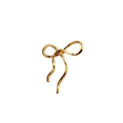 STINE A Jewelry Flow Bow ørering 1343-02| Øreringe|Forgyldte Sølvsmykker