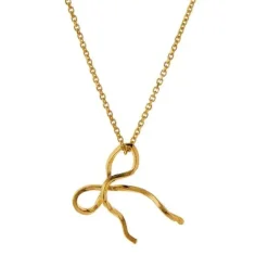STINE A Jewelry Flow Bow vedhæng 5059-02| Forgyldte Sølvsmykker|Vedhæng