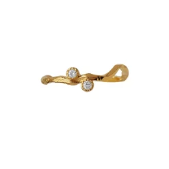 STINE A Jewelry Flow with two stones ring 4053-02| Forgyldte Sølvsmykker|Ringe