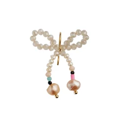 STINE A Jewelry Glow Bow ørering 1345-02| Øreringe|Forgyldte Sølvsmykker