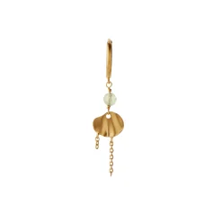 STINE A Jewelry Huggie with Clear Sea ørering 1316-02| Øreringe|Forgyldte Sølvsmykker