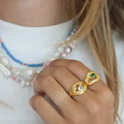 STINE A Jewelry My Love Rock ring 4049-02| Ringe|Forgyldte Sølvsmykker