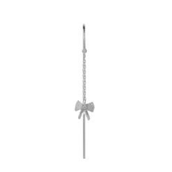STINE A Jewelry Petit Bow Double Chain ørering 1353-00| Sølvsmykker|Øreringe