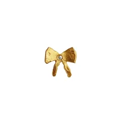STINE A Jewelry Petit Bow ørering 1344-02| Forgyldte Sølvsmykker|Øreringe