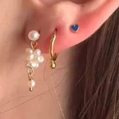 STINE A Jewelry Petit Cluster Berries ørering 1351-02| Forgyldte Sølvsmykker