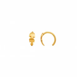 STINE A Jewelry Petit Feather ørering 1010-02| Forgyldte Sølvsmykker|Øreringe