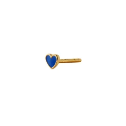 STINE A Jewelry Petit Love Heart ørering 1181-02-Cobalt| Forgyldte Sølvsmykker|Øreringe