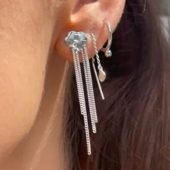 STINE A Jewelry Tout Petit Dangling Ile de L'Amour ørering 1348-00| Sølvsmykker|Øreringe